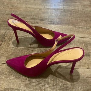 NWOB!! Veronica Beard - Lisa Sling - Purple Pointed Heel - Size 9.5